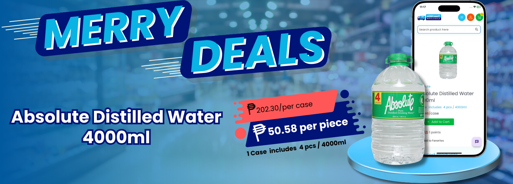 Absolute Distilled Water 4000ml